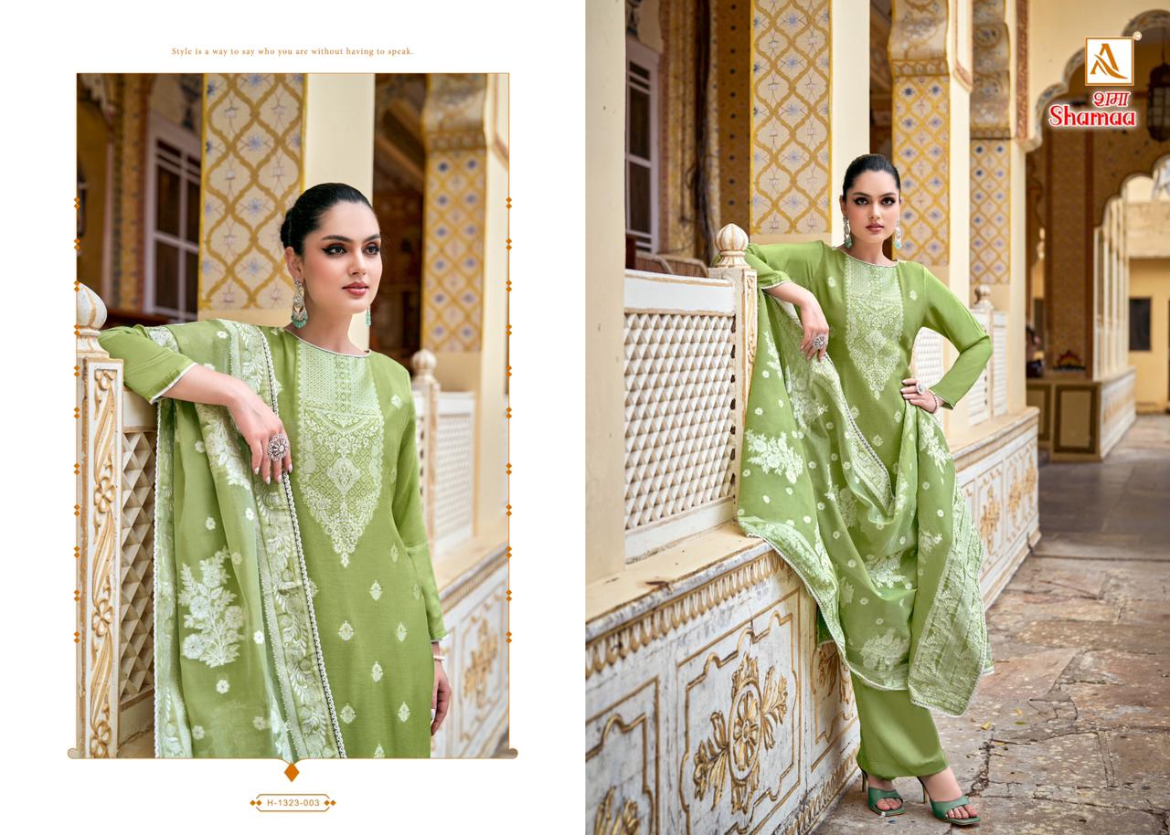 Shamaa Viscose Jacquard Deisgner Suit  Catalog